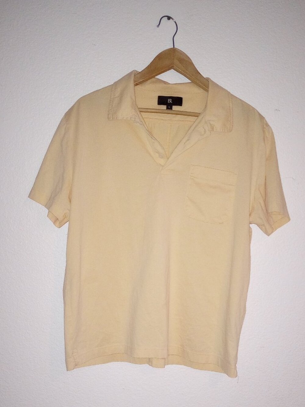 Banana Republic BR Short Sleeve Polo Shirt Size Large